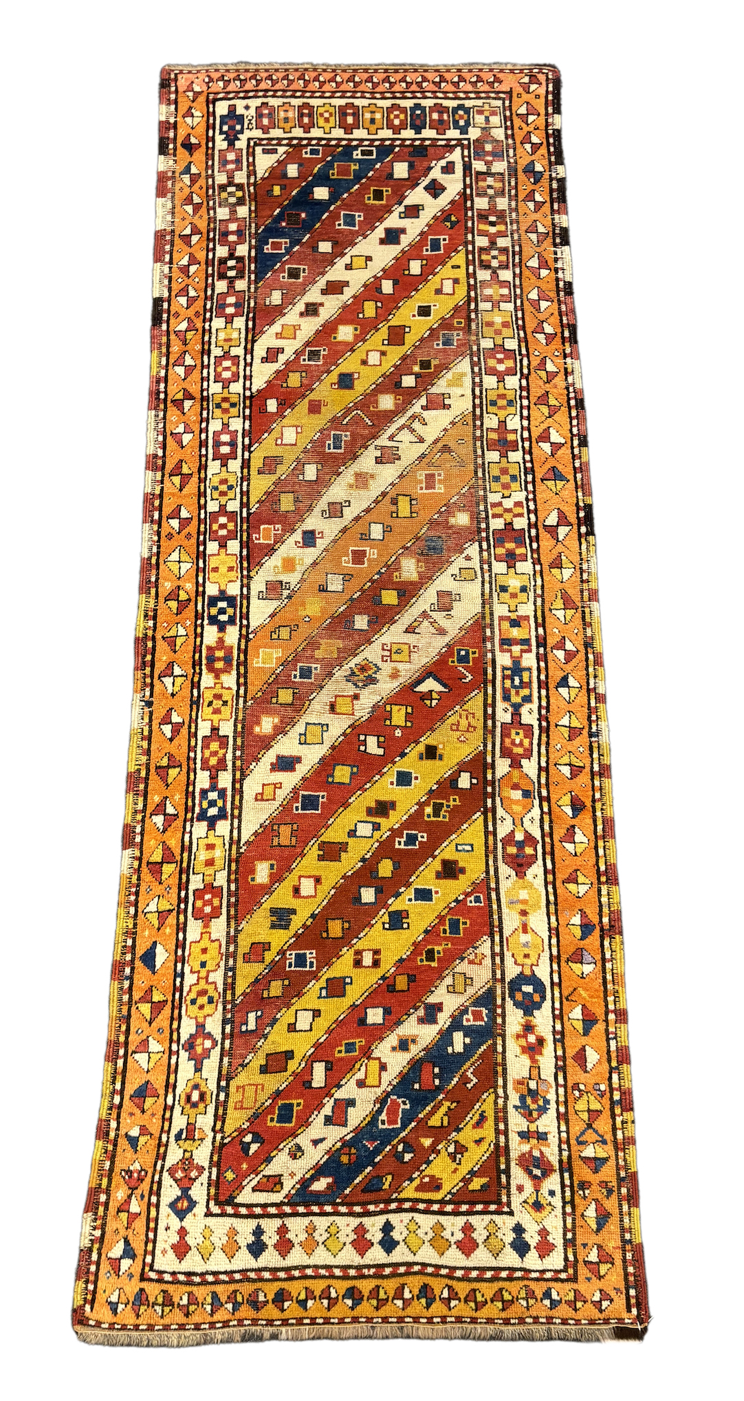 An Azeriabiajan Kurdish Genge antique runner, 296 x 104cm